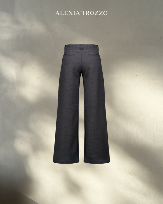 True Fit Tailored Pants - gray