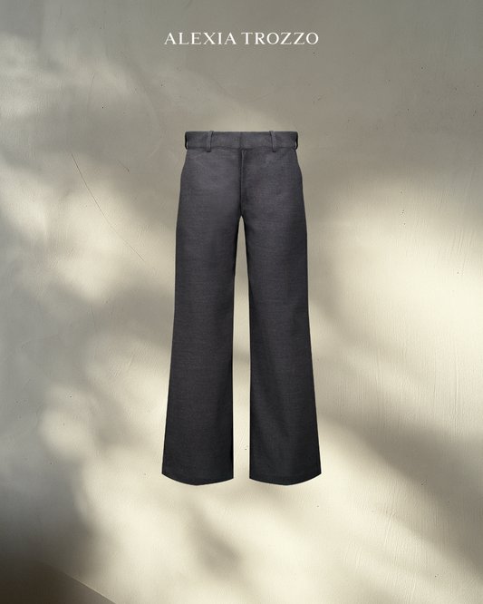 True Fit Tailored Pants - gray